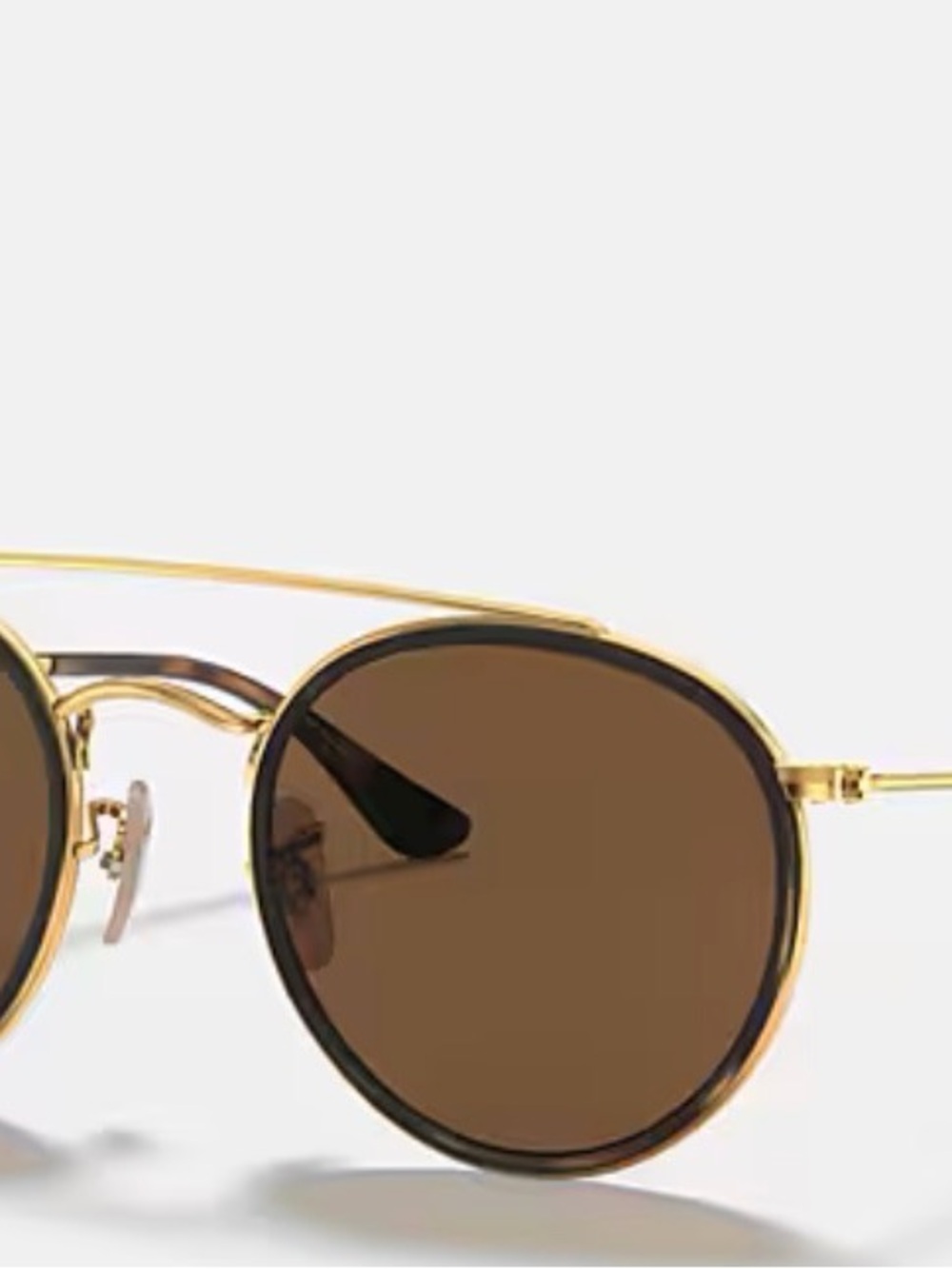 Gold Frame Brown Lens Women's Sunglasses